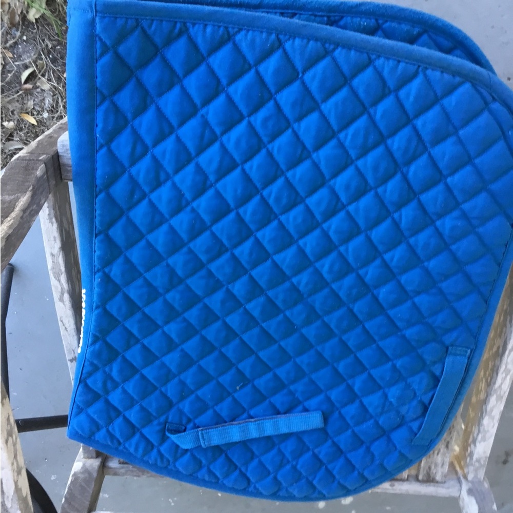 Centaur Blue Quilted English horse Saddle Pad - Picture 4 of 5